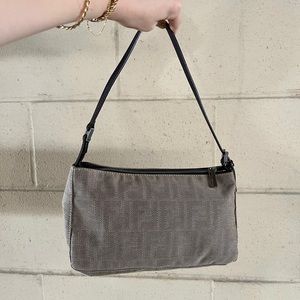 🤍SOLD🤍 FENDI ZUCCA LARGE POCHETTE